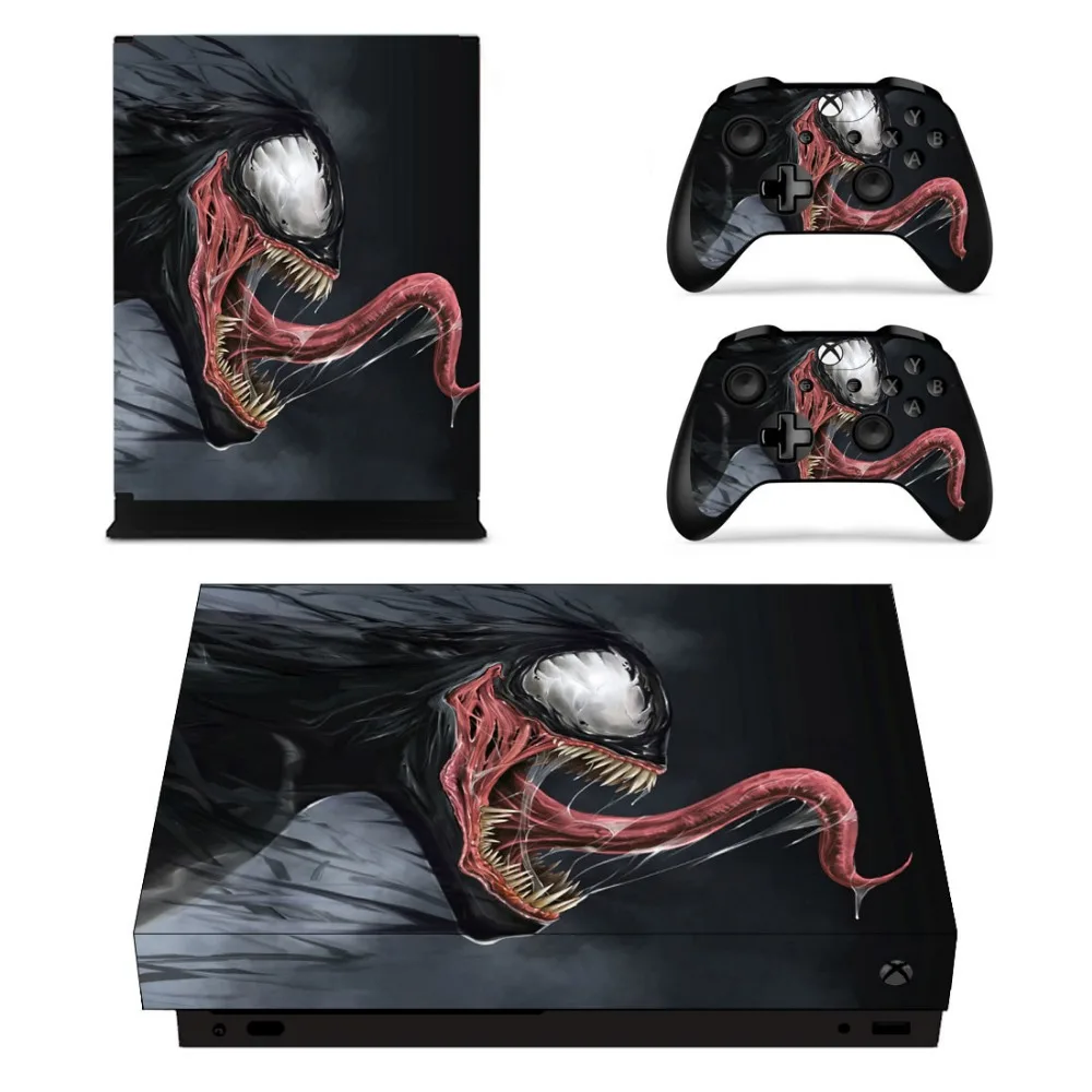 New Arrival Venom Sticker Skin For Xbox One X Console Controller Stickers Vinyl Decals Skin Game Cover Protector