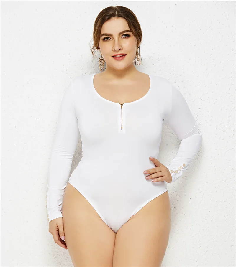 XL-6XL كبير حجم النساء طويلة الأكمام الصلبة مثير ضئيلة قاع داخلية 2019 ربيع جديد زائد حجم غمد حللا رومبير الإناث XL-6XL كبير حجم النساء طويلة الأكمام الصلبة مثير ضئيلة قاع داخلية 2019 ربيع جديد زائد حجم غمد حللا رومبير الإناث