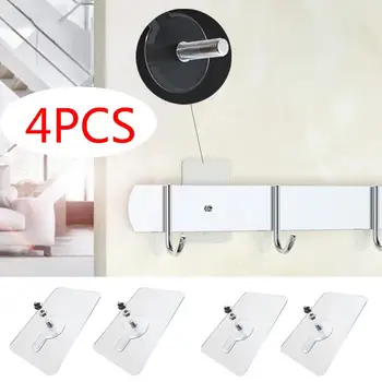

4/8/10 PCS Nail Free Wall Hook screw-type Screw Strong Adhesive Non-Trace No Drilling for Bathroom Kitchen Universal hooks