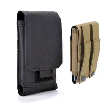 Boucho militar tático exército bolsa caso carteira para iphone 7 plus xs max xr cinto de telefone caso para iphone x 6 s 8 mais saco(China)