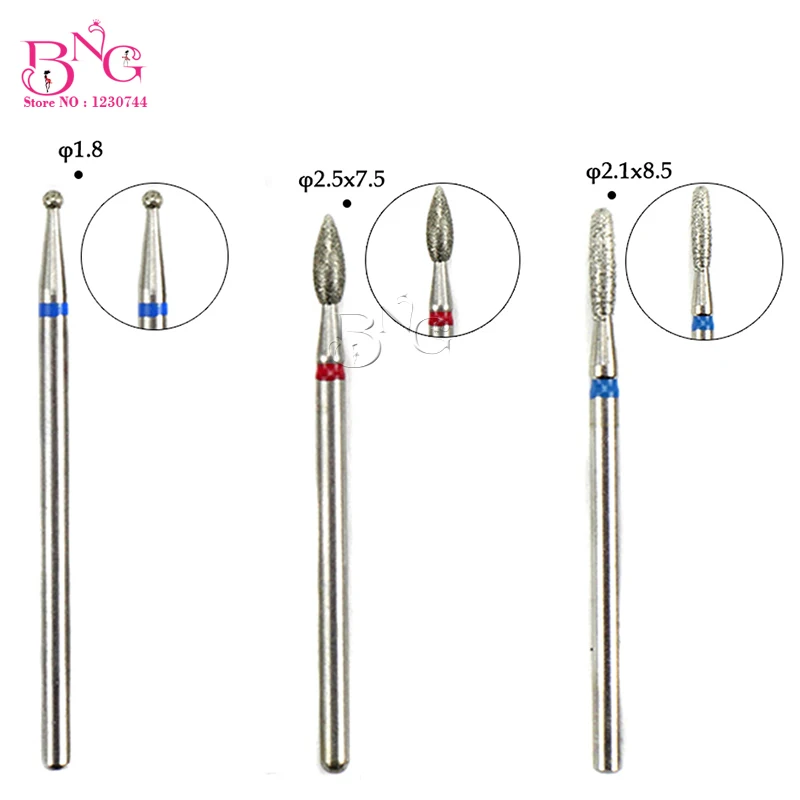 BNG 10 шт. Алмазная фреза для ногтей сверло щетка Резак для маникюра Чистка электрическая машина аксессуар Полирующий гвоздь инструменты для нейл-арта
