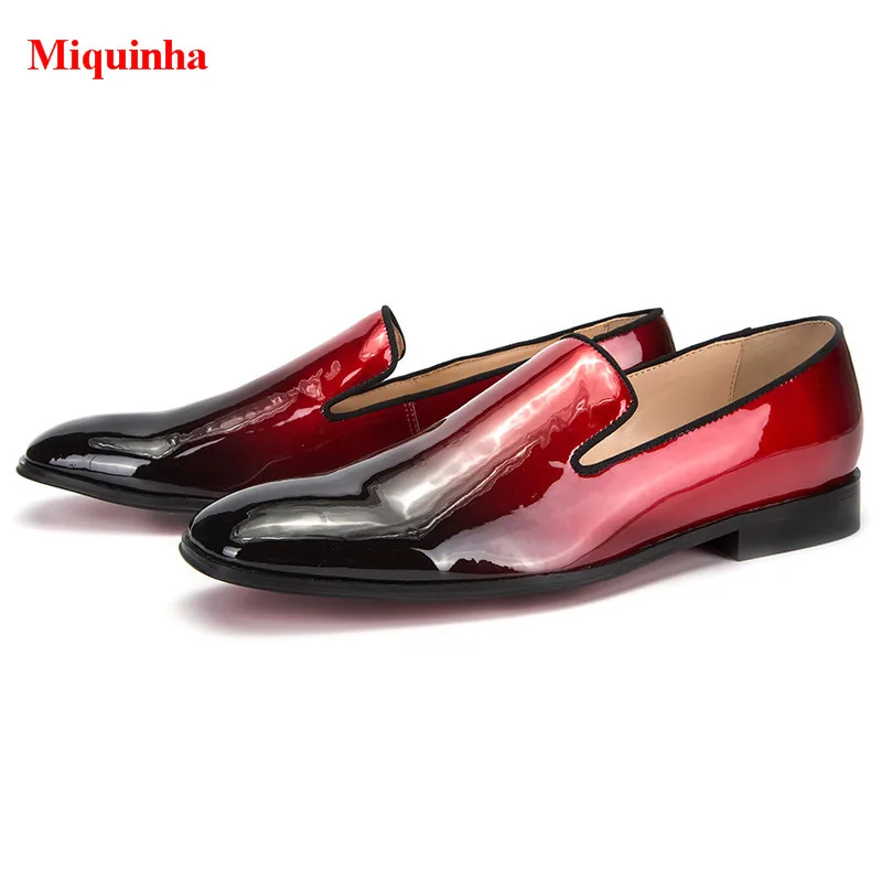 chaussure rouge vernis homme