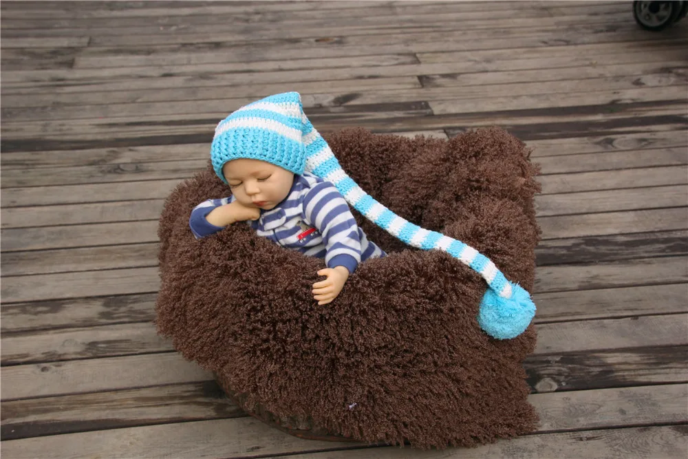 white cotton newborn hat