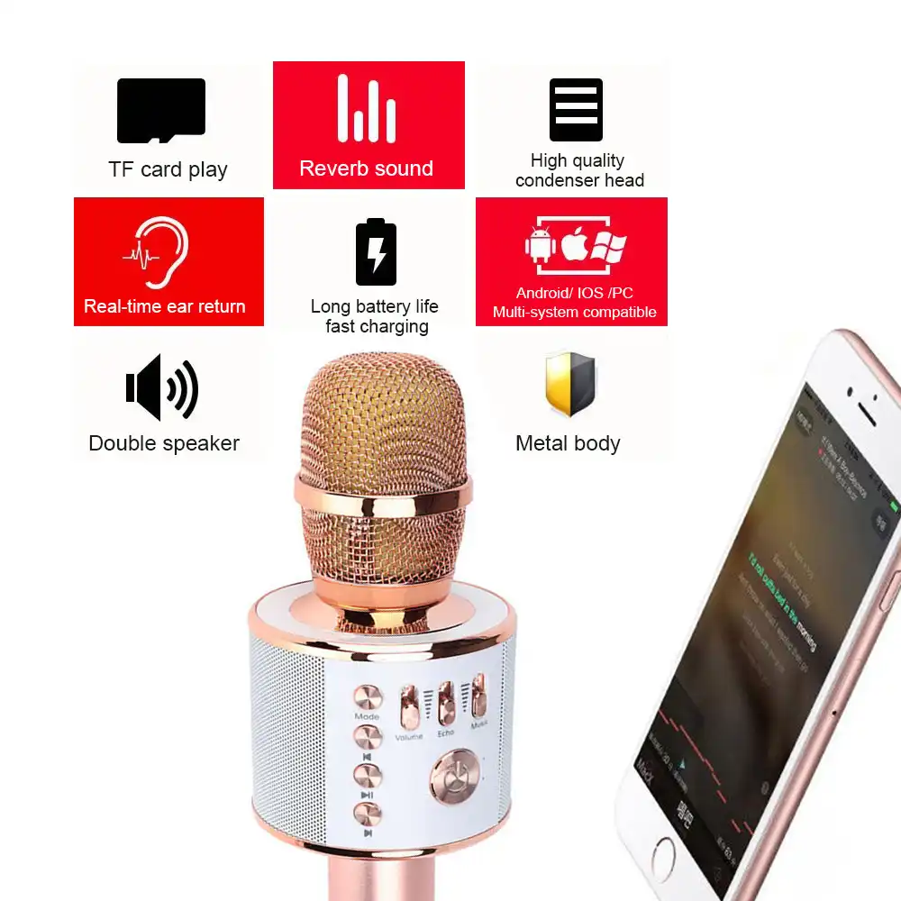 q37 wireless microphone and hifi speaker