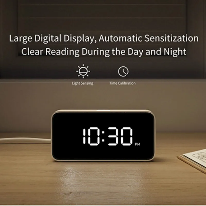 Xiao mi jia Xiaoai умный будильник Голосовая трансляция часы ABS настольные Dersktop часы Автоматическая Калибровка времени mi Home App