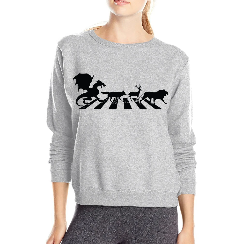 

Game of Thrones Women's Hoodies Sweatshirts Thrones of Print Tops Parody 2019 Spring Winter Hooded Pullover Female Sweatsshirt