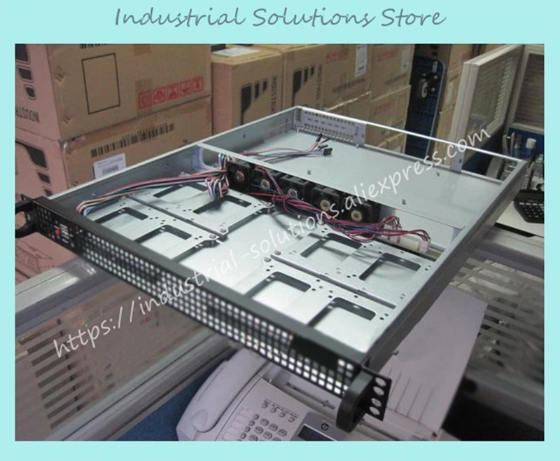 

New 1U550 Server Computer Case Industrial Computer Case 4 Hard Drive 5 Speed Fan