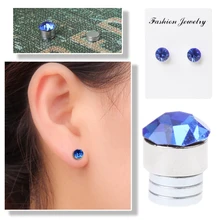 1 пара Вес потери серьги здоровый стимулирующий акупунктурных точек серьги-гвоздики для магнетической терапии