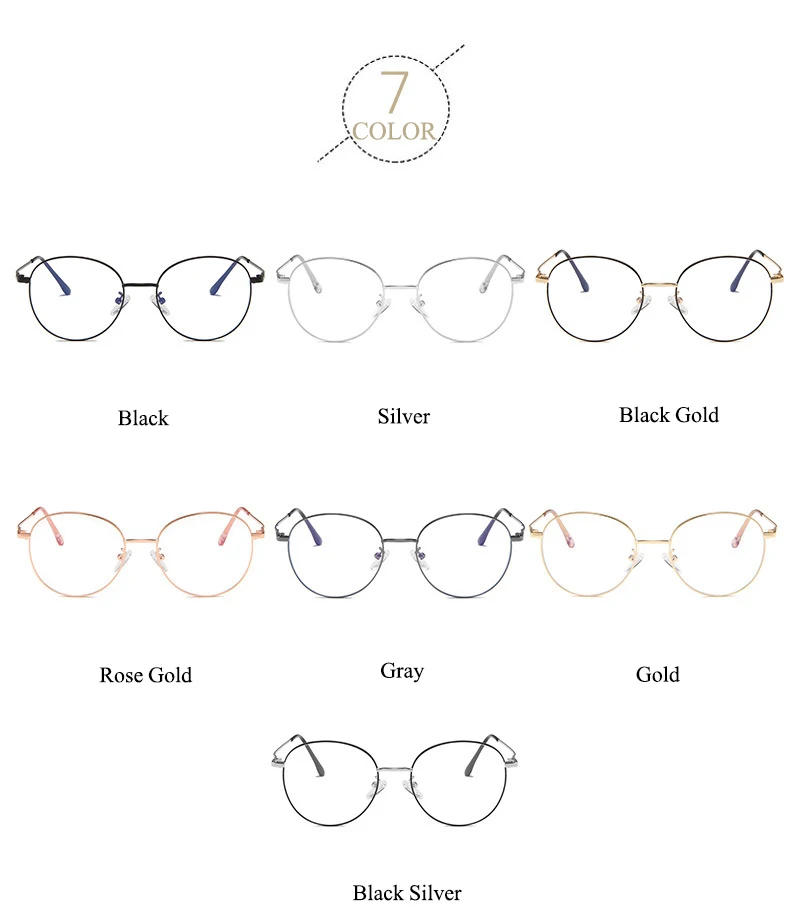 Корейская версия металлической ультралегкой оправы для очков овальные анти-синие очки студенческие модные плоские зеркальные очки