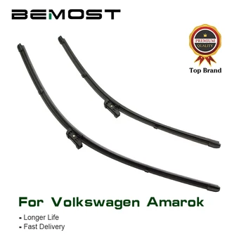 

BEMOST Car Wiper Blades Natural Rubber For Volkswagen Amarok 2010 2011 2012 2013 2014 2015 2016 Fit Push Button/Hook Arms