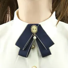 Элегантный Для женщин Свадебный костюм вечерние рубашка, галстук-бабочка галстук Модная молодежная девушка сплава жемчуг галстук Bank Hotel офис ленты с бантом