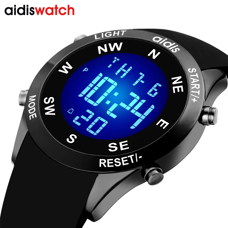 addies fashion korea style waterproof sport watch jelly-like quartz luminous casual wristwatch men watches relogio masculino