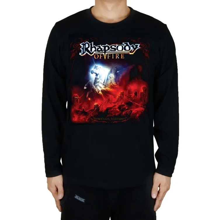 15 дизайнов Rhapsody дождь тысячи пламеней рок Бренд для мужчин и женщин рубашка панк фитнес тяжелый рок тяжелый металл полный длинный рукав Тройник - Цвет: 8