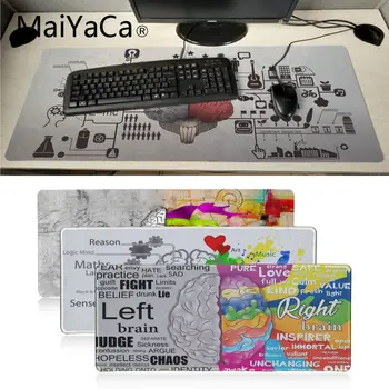 

Maiyaca brain hemispheres illustration desktop Gaming Mice Mousepad Locking Edge gaming Mousepad Mat Keyboard Mat Table Pad