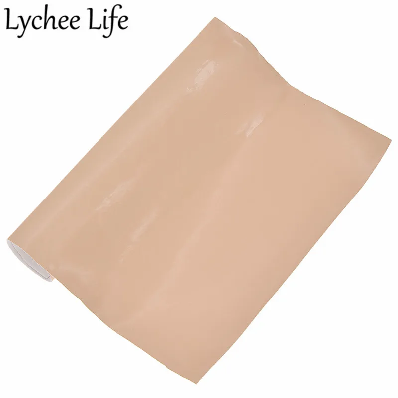 Lychee Life лакированная кожа гладкая ткань A4 PU 29X21 см кожаная ткань DIY Современная домашняя одежда текстиль швейная ткань аксессуары - Цвет: 2