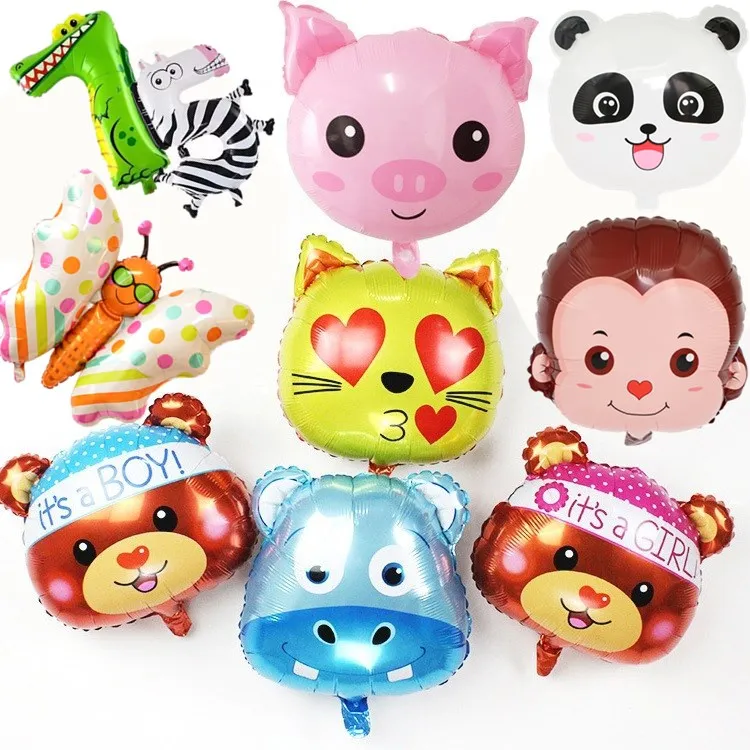 

1pc Animal Number Balloons 0-9 Jungle Safari Party Baloons Jungle Party Decorations Foil Animal Ballon Birthday Party Decor Kids