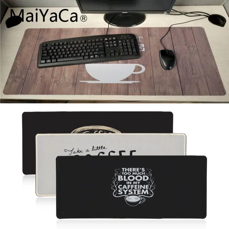 

MaiYaCa OK but first coffee wallpaper Durable Rubber Mouse Mat Pad Keyboard Mat Desk Mat Computer Tablet Game Gaming mouse pad