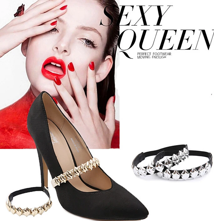 セクシーなメタリック唇チャーム靴バンド靴装飾用女性ワンペア送料無料 Decorative Shoe Clips Shoe Decordecorative Bows For Shoes Aliexpress