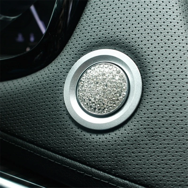 

Ignition Button Interior Promote Auto Decorative Automovil Automobile Parts Bright Sequins Car Styling 18 19 FOR Cadillac SRX