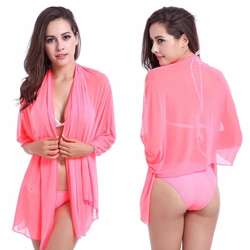 10 in 1 Multi - Wear Beach Pareo Bikini Cover Ups Stretch Mesh Sarong Women Convertible Infinite Dress Magic Drop Shipping