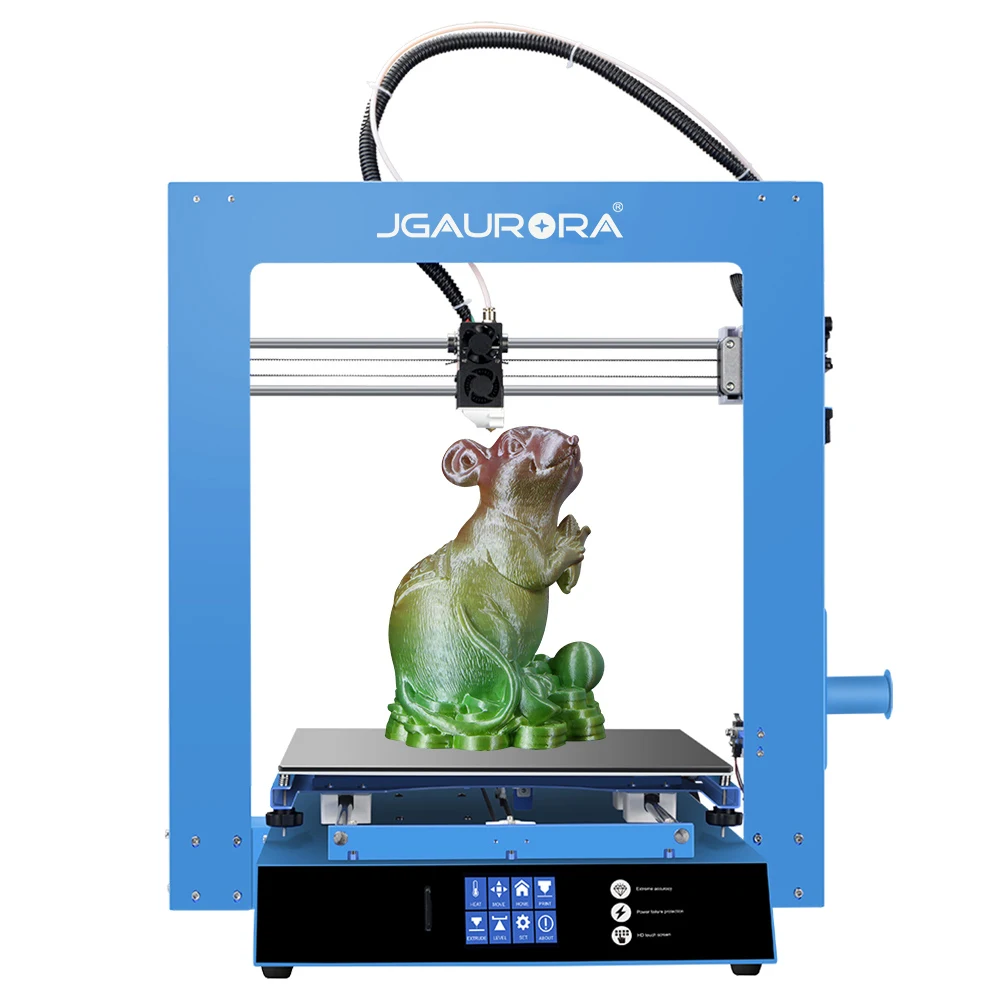 

JGAURORA A1 3d Printer Large Print Size 300*300*300mm Full Color Touch Screen Filament Run Out Detection