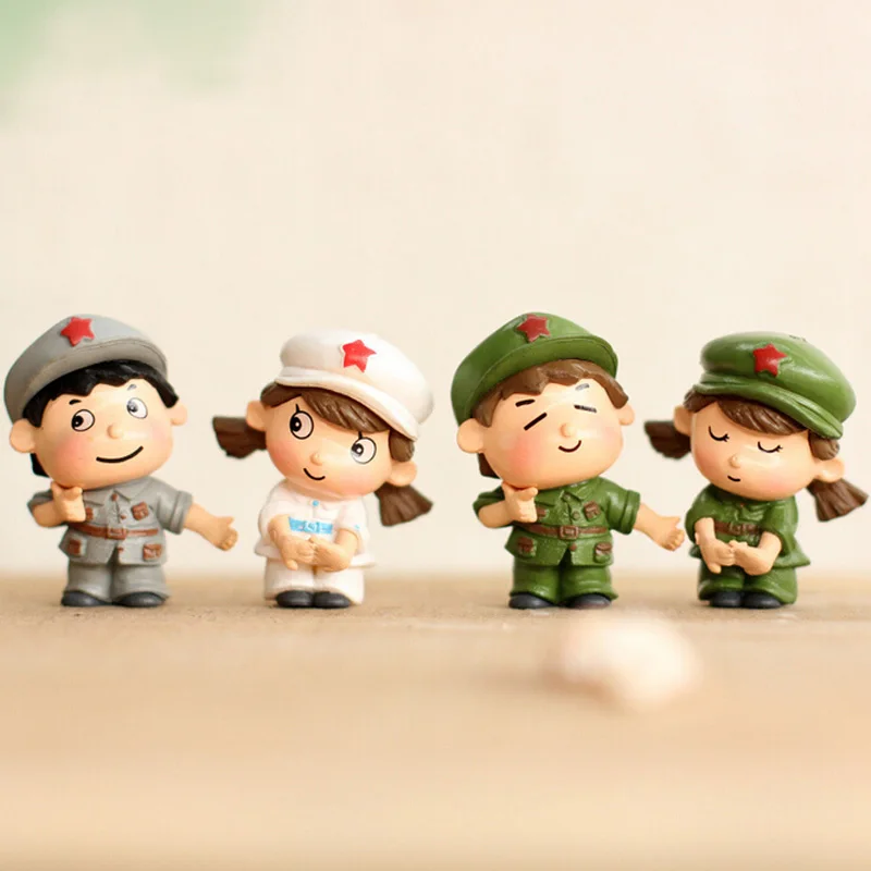 Prajurit Kakak Adik Gambar Dekoratif Mini Fairy Garden Kartun Hewan Patung Miniatur Moss Craft Resin Craft Fairycraft Figures Aliexpress