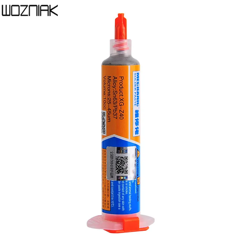 Wozniak High Temperature Melting Point Lead Free Solder Flux Paste 40g Sn96.5Ag3.0Cu0.5 Welding