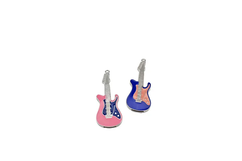 Рок-н-ролл электрическая гитара форма USB флэш-накопитель музыка флеш-накопитель металлический флеш-накопитель 4 ГБ 8 ГБ 16 ГБ 32 ГБ Бесплатная