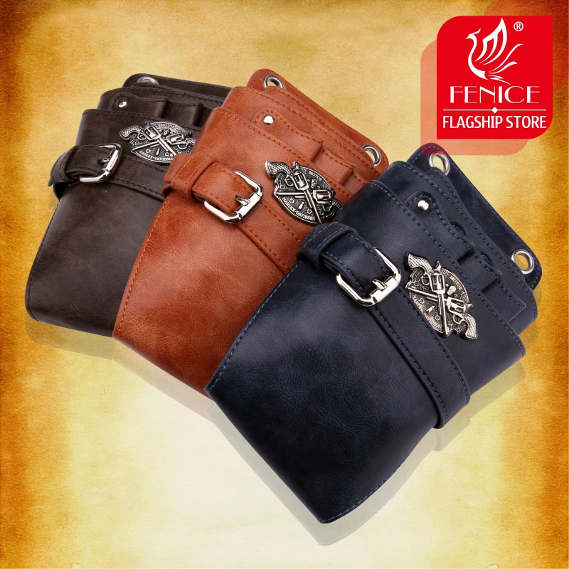 High Quality PU Leather Barber Hair Scissor Bag Salon Hairdressing Holster Pouch Case Hair Styling Tools 3