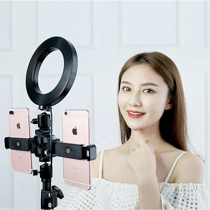 

Photo Studio Dimmable LED Ring Light+Steel Light Stand for Phone Selfie/Live Show/Makeup Beauty/Fill-in Lighting Fotografia