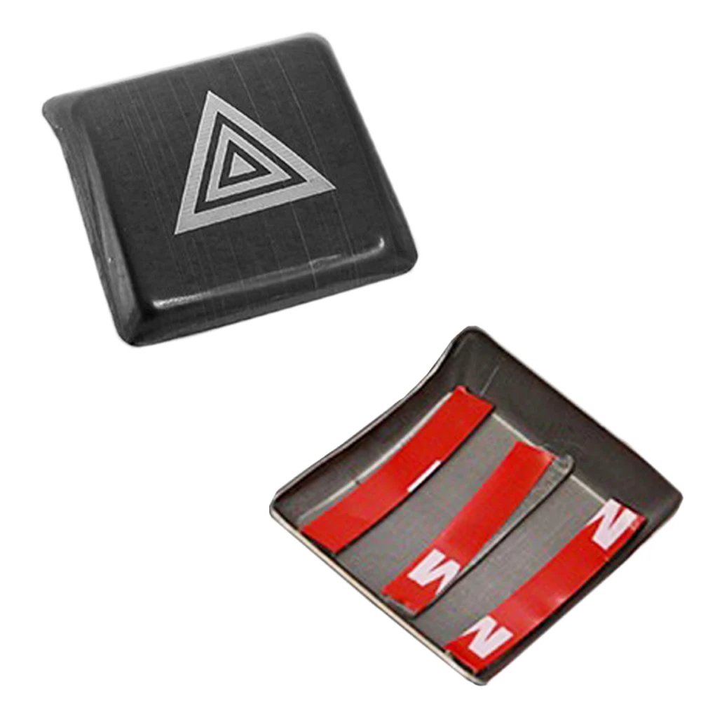 For Toyota Camry 2018 2019 XV70 Car Warning Button Cover Stickers Dashboard Emergency Lamp Decoration Sticker Frame Accessories-1