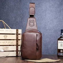 Водонепроницаемый кожа Для мужчин сумка Повседневное Кроссбоди мешок мода Для мужчин сумки Для мужчин груди мешок мужской сумка