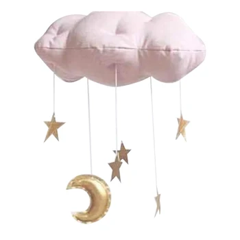 

Baby Cloud Pendant Hanging Decorations Stars Mobile Photograph Prop Home DIY Nursery Room Ceiling Moon Children Bedroom Ornament