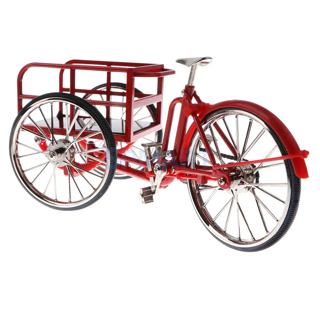 1:10 Scale Alloy Diecast Racing Tricycle Bike Model Vehicle Bicycle Cycling Toy Red