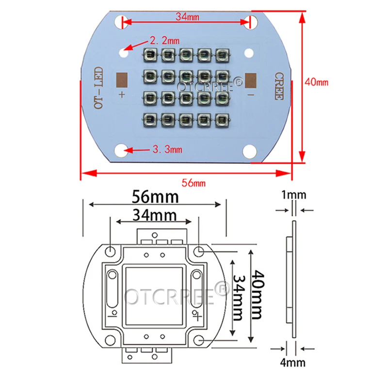 Высокая Мощность светодиодный 3535 чип 730nm 850nm 940nm IR светодиодный инфракрасный мощностью 10 Вт, 20 Вт, 30 Вт, 50 Вт 850 нм 940 нм излучатель светильник светодиодный лазерный диод