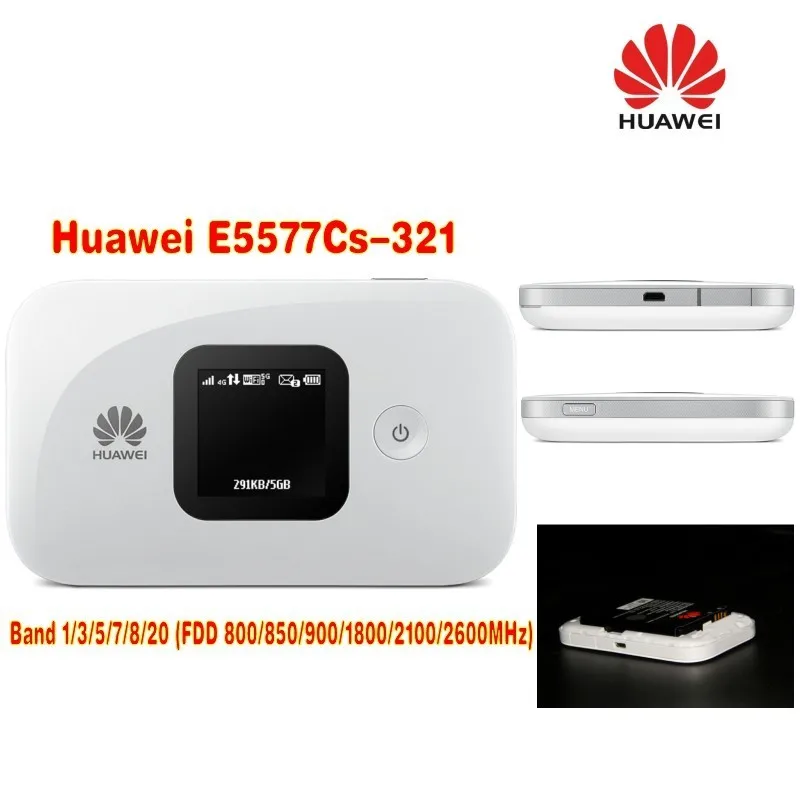 Huawei оригинальный E5577cs-321 4G Мобильный wi-fi-роутер, Карманный Wi-Fi роутер с 4g антенна 35dbi TS9 типа