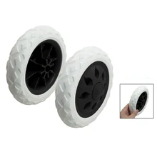 Hot 2 Pcs Black White Hot Wheel Design Travelling Luggage Cart Wheels
