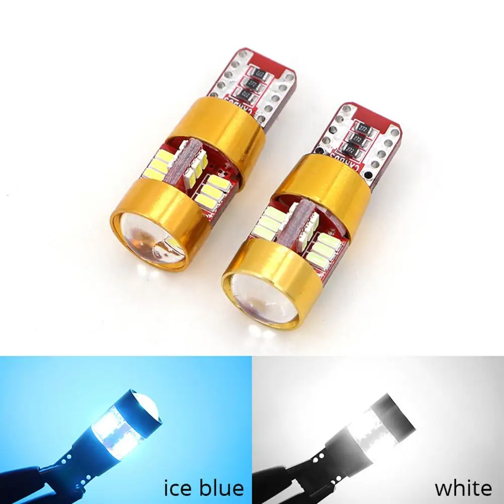 

2Pcs T10 W5W SMD3014 High brightness LED Car Indoor Width License Plate Light Signal Bulb Lamps