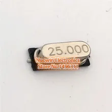 50 шт. smd HC-49S 25 МГц 25,000 МГц 20ppm 20pF Кварцевый резонатор кристалл