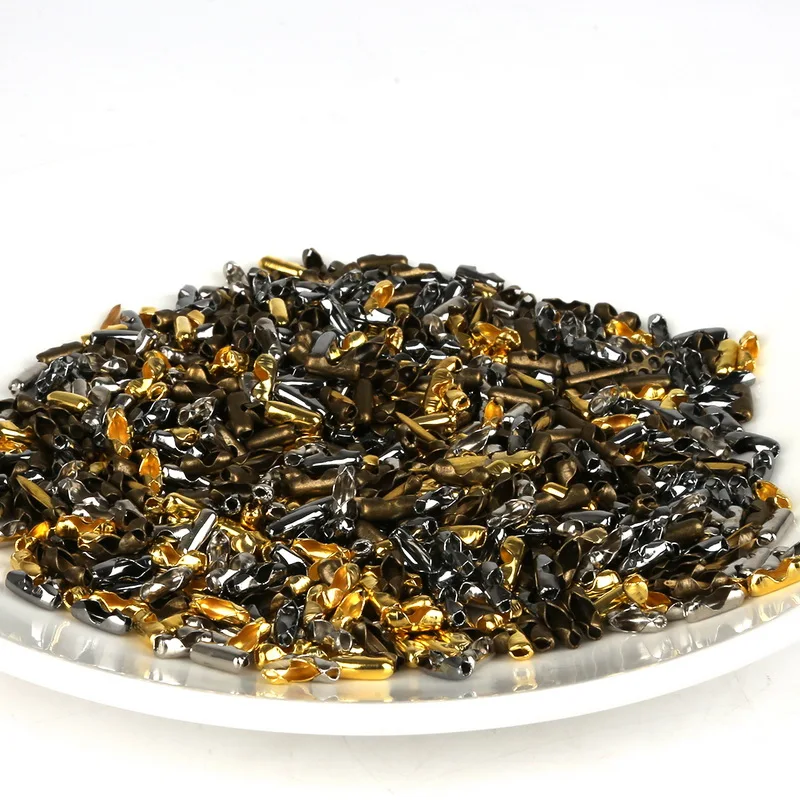 200pcs Width 3.5mm Ball Chain Connectors Clasps Gold/Silver/Bronze Plated Bracelet Connectors