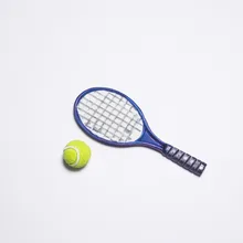 Мини Кукольный дом аксессуары теннис Чистая клип мини аксессуары мини сцены жизни мебели