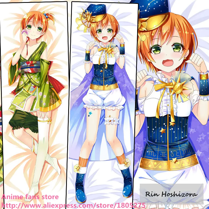 

Lovely Japanese Anime Pillowcase Love Live Idol School Project Rin Hoshizora Cute Wedding Pillow Case decorative Hugging Body