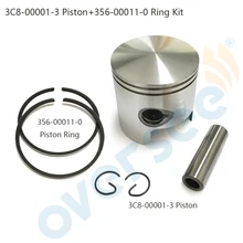 3C8-00001-3 /4 STD Piston Set WITH RINGS For Toahtsu M40D 40HP outboard Engine boat motor brand new aftermarket part