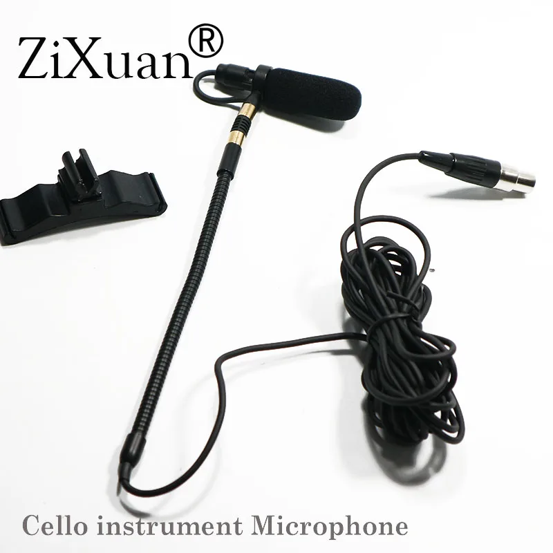 برو أداة عزف موسيقى ميكروفون المكثف التشيلو أداة Microfone ل شور AKG شمشون اللاسلكية نظام XLR مصغرة الارسال