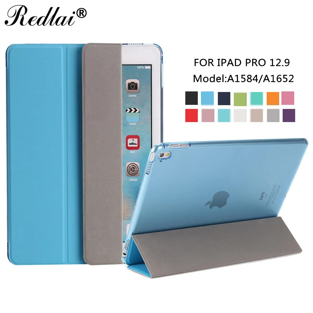 Case For iPad Pro 12.9 inch,Redlai Ultrathin Auto Wake Smart Cover Case