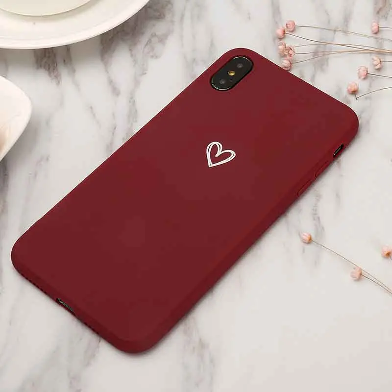 Ультра тонкий Простой задняя крышка для Iphone 6 6S 7 8 Plus X XS Max XR 5 5S SE силиконовый чехол