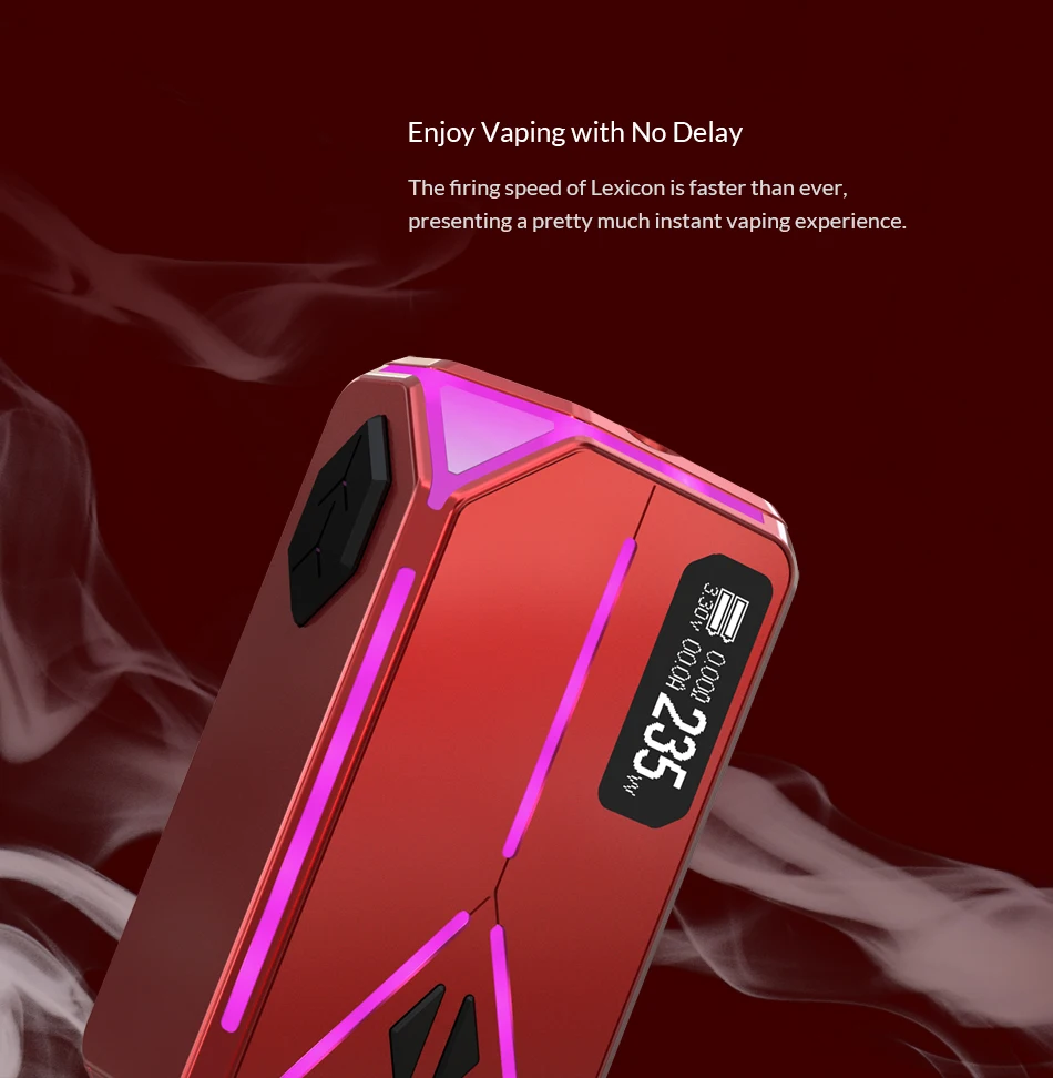 Оригинальная электронная сигарета мод коробка Eleaf Lexicon мод 235 Вт Максимальная поддержка ELLO Duro атомайзер 6,5 мл Vape