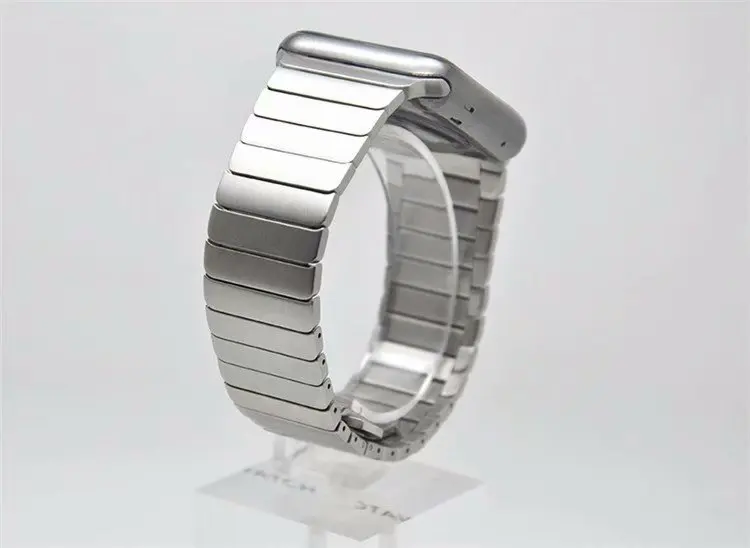 Роскошный браслет из нержавеющей стали для Apple Watch band Бабочка Пряжка металлический ремешок 38 мм/42 мм 40 мм 44 мм для iwatch Series 4 3 2