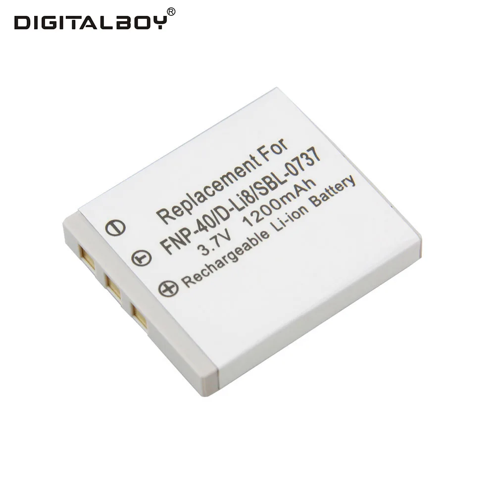 Digitalboy 1200 мАч 3.7 В 1 шт. NP 40 NP40 Ёмкость Камера Перезаряжаемые Батарея для Fujifilm Fuji V10