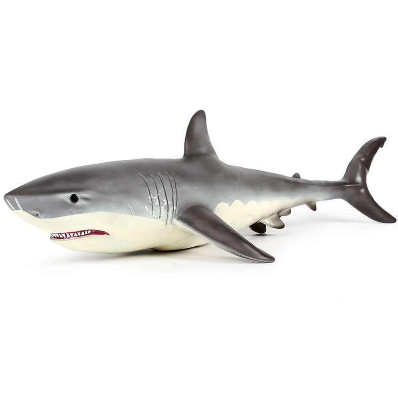 large rubber shark toy